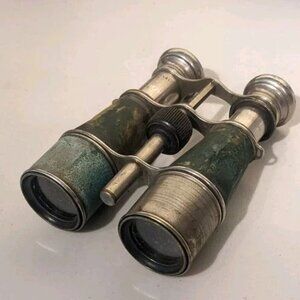 Vintage WORLD WAR II Army Binoculars CANADA Brass Military Spec Antique